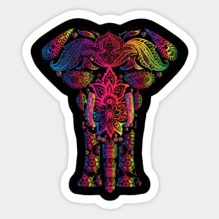 Bright elephant MANDALA Sticker